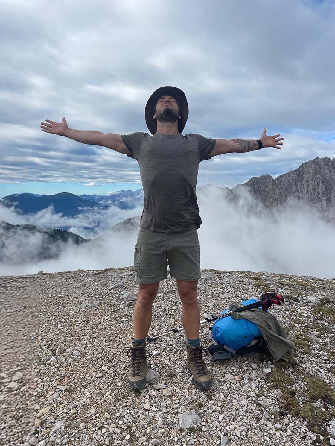 Alex Volz auf dem Berg